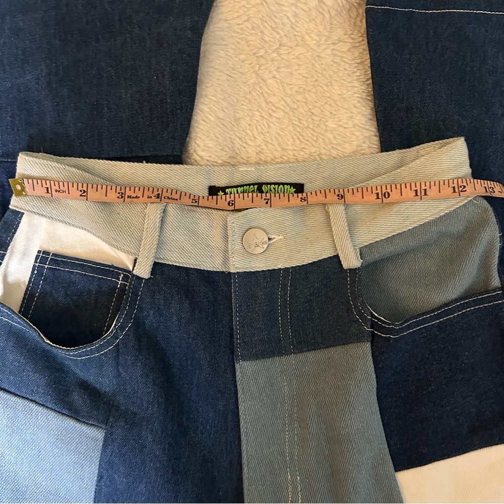 Tunnel Vision Patchwork Flare Jeans - image 5